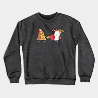 Pizza Ninja vs. Soda Crewneck Sweatshirt